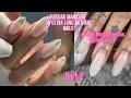 NO LIFTING After 5 Weeks Russian Manicure Transformation on Long natural nails