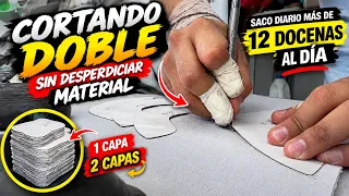 MI TÉCNICA PARA PRODUCIR MÁS DE 12 DOCENAS AL DÍA EN TEMPORADA 🤑 TRABAJANDO CORTANDO EN ZAPATERÍA