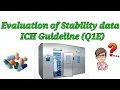 ICH Q1E Guideline Evaluation Of Stability Data