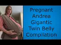 Pregnant Andrea Gigantic Twin Belly Compilation TikTok