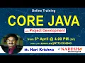 Core Java Online Training Day-2 by Mr Hari Krishna