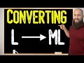 How To Convert Liters To Milliliters L to ml