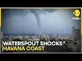 Download Lagu Cuba: Massive Waterspout Forms Over Havana's Malecon | WION