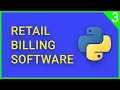 Retail Billing Software Using Python Working on Title bar and background Part - 2
