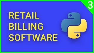 Retail Billing Software Using Python Working on Title bar and background Part - 2