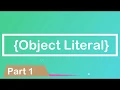 JavaScript Tutorial Object Literal Part 1