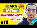 Python Tutorial in Hindi python if else with burger king mini project