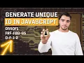 How to generate unique id or nano id in javascript reactjs angular nodejs uuid tutorial