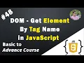 DOM - Get Element By Tag Name in JavaScript