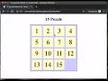 Creating 15 Puzzle game in JavaScript - part 3