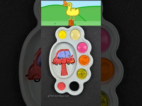 Sprunki OC Color Mixing 🚗 Peppa Pig Red Car | Cartoon 🐷 #sprunki #colormixing #peppapig