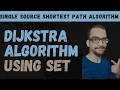 5 b Dijkstra Algorithm using set Single source shortest path algorithm