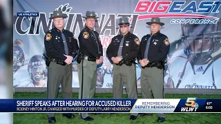 Hamilton County Sheriff speaks after hearing for man accused of hitting killing deputy