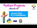 Convert any PDF to Book Using Python Python Projects in Telugu Nerchuko