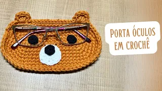 Porta Óculos feito em crochê - tutorial com passo a passo rápido e fácil de fazer
