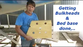 Building my steel sailing yacht Ep.33 Getting Bulkheads & Bed base done