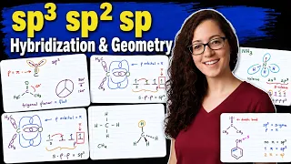 Sp3 sp2 sp Hybridization Geometry Bond Angles Shortcuts for Organic Chemistry LIVE Recording