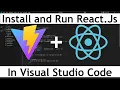 How to Run React Js in Visual Studio Code On Windows Pc Laptop Install React Js in Vs Code