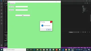 create python projects with MySQL database part 1