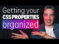 Improve your CSS by organizing your properties