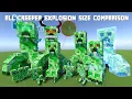 EVERY CREEPER EXPLOSION IN MINECRAFT CREEPERZILLA TITAN