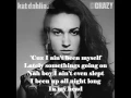 Lagu Kat Dahlia - Crazy lyrics