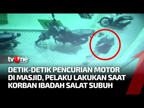 Bukannya Ibadah, Pria Mencuri Motor di Halaman Masjid