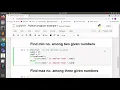 Python program to find among two and three numbers