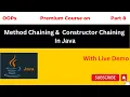 Constructor Chaining And Method Chaining In Java OOPs Java Hindi KumarCoding