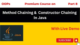 Constructor Chaining And Method Chaining In Java OOPs Java Hindi KumarCoding