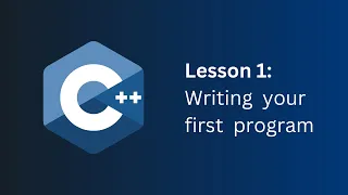 C lesson 1 Writing your first PROGRAM