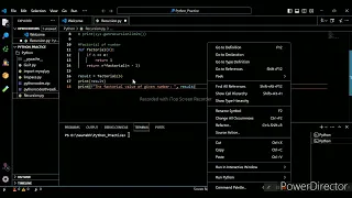 RECURSION AND LAMBDA FUNCTION IN PYTHON PROGRAMMING LANGUAGE SOFTWARE