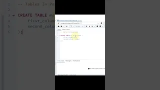 How To Create Your First Table In PostgreSQL Database Best PostgreSQL Tutorial Shorts