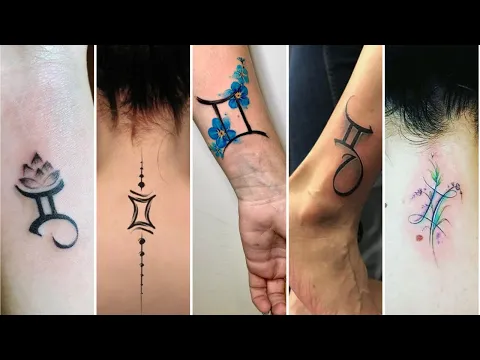 Download MP3 45+ Most Beautiful Gemini Zodiac Sign Tattoo Design Ideas For Girls 2024 | Women's Tattoos 2024!
