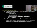Code Generation - Sample Machine Codes of the Simple Target Machine Model