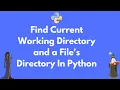 Find the current directory and files directory in Python