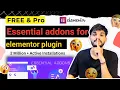 Free Pro Essential Addons for Elementor Plugin Tutorial essential addons Pro for elementor