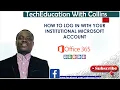 How to Log in with your institutional Microsoft Account to Office 365