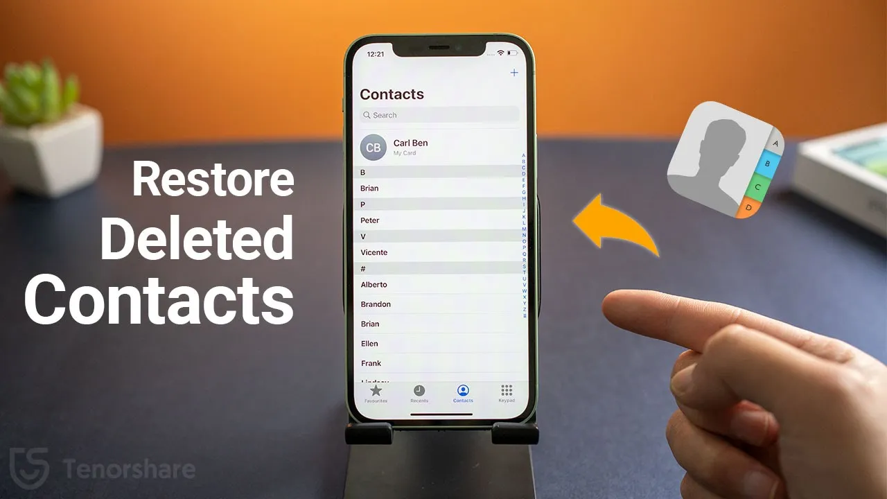 You can also back up your iPhone contacts to computer and restore them back to your iPhone using iCa. 