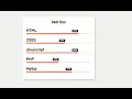 Animated Skills Bar Using HTML CSS