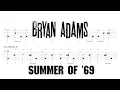 Download Lagu Bryan Adams - Summer Of '69 (🔴 Drum Notation | Tutorial) @chamisdrums @ChamisBass