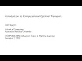Introduction to Computational Optimal Transport - ANU 2022