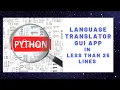 Language Translator Python MIni Project Transliteration
