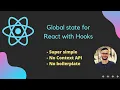 Super simple global state in React react-hooks-global-state