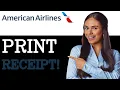 How To Get An American Airlines Receipt 2025