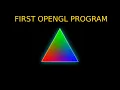 OpenGL Setup for Beginners GLEW GLFW vcpkg Draw Your First Triangle