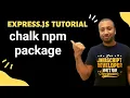 express js bangla tutorial 22 chalk npm package
