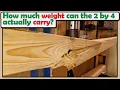 I tested the strength of the 2 by 4