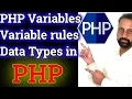 How To Create PHP Variables Variable Declaration Rules in PHP Data Types in PHP PHP Tutorial