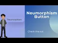 Neumorphism Button With HTML CSS